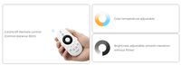 Ampoule LED intelligente dimmable Miboxer 6W double blanc, télécommande WIFI 2.4GHZ, ampoule LED E27