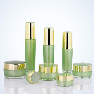 Set de cuidado de la piel, envase cosmético de vidrio con bomba dosificadora para organizadores de maquillaje - Product Image 2