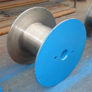 Bobine de câble à <span class=keywords><strong>double</strong></span> couche squelette en acier inoxydable Bobine plate à grande vitesse avec prise perforée Isolation en caoutchouc à conducteur solide - Product Image 2