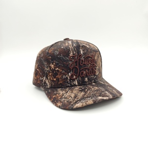 Gorra de Béisbol de 5 Paneles, Unisex, Estampada, con Bordado Personalizado, Diseño de Camuflaje con Árboles, Estilo Oxford, Venta al Por Mayor - Product Image 5