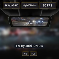 Caméra de tableau de bord avec rétroviseur streaming pour Hyundai IONIQ 5 H8 Pro, 2K, 8,2 pouces, double objectif avant et arrière, certifiée CE FCC, d'origine usine