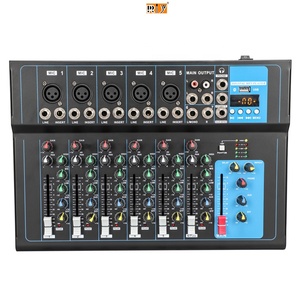 Mini consola mezcladora <span class=keywords><strong>de</strong></span> Audio profesional <span class=keywords><strong>de</strong></span> 7 vías, controlador <span class=keywords><strong>de</strong></span> <span class=keywords><strong>DJ</strong></span> <span class=keywords><strong>de</strong></span> Karaoke F7 barato, Material <span class=keywords><strong>de</strong></span> Metal - Product Image 1
