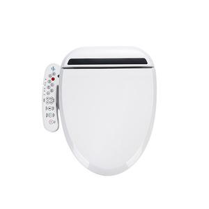 Smart Toilet Seat Round Plastic Automatic Heating Warm Water Washing Function AC Power Source - Product Image 4