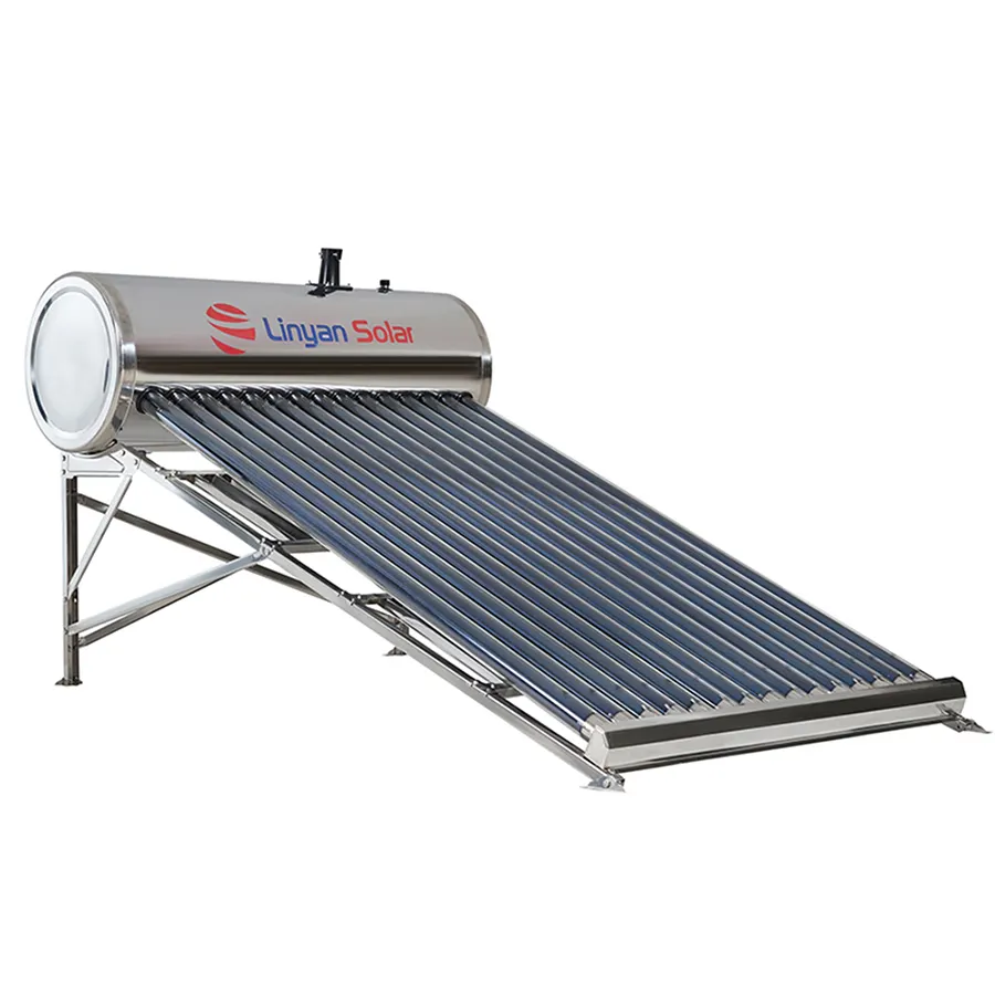 Linyan 200L เครื่องทำน้ำอุ่นพลังงานแสงอาทิตย์ท่อสุญญากาศระบบทำความร้อนแรงดันสูง