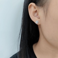 Romantisch Valentijnscadeau Luxe gouden oorknopjes voor dames, cluster micro-pavé laboratoriumdiamant 9-18K, meerdere draagwijzen, ornament
