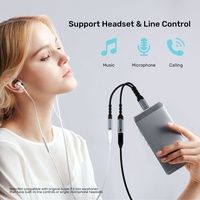 Adaptadores y Conectores para Teléfonos OEM, Convertidor de Audio 2 en 1 USB C a USB C y AUX de 3.5mm, 0.15m