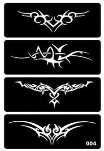 Piccolo fiore farfalla HH temporaneo Henna tatuaggio Stencil modello di disegno Glitter per donne e bambini - Product Image 3