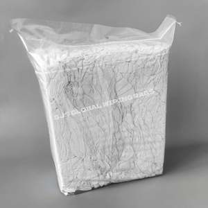 Chiffons de nettoyage industriels sans peluches 100% coton blanc pour le nettoyage - Product Image 1