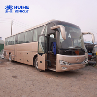 Autocar de luxe chinois 52 places Golden Dragon 6120 Moteur arrière Diesel Transmission manuelle Euro 3 Moteur 8L Autobus d'occasion à vendre