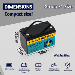 Stockage d'énergie solaire Rv Marine <span class=keywords><strong>batterie</strong></span> au lithium Lifepo4 120Ah <span class=keywords><strong>12</strong></span> volts <span class=keywords><strong>batterie</strong></span> au lithium-ion pour moteur de pêche à la traîne - Product Image 5
