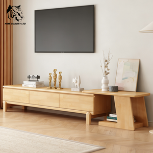 Mueble de TV de madera para sala de estar, estilo rústico, ecológico, nuevo diseño, hecho en fábrica, al mejor precio, personalizable, en stock. - Product Image 3