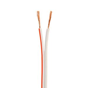 H03VH-H-Cable de altavoz plano de PVC, Cable de alimentación de 2x1,0mm, 2x1,5mm, 2x2,5mm, con línea roja, Flexible, CCA, <span class=keywords><strong>CCAL</strong></span>, CCAM, color blanco - Product Image 6