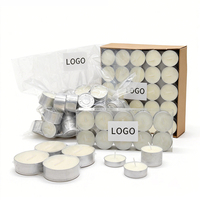 Bougies chauffe-plat en paraffine sans fumée certifiées CE, lot de 100, combustion propre, non parfumées, pour la décoration intérieure et les événements