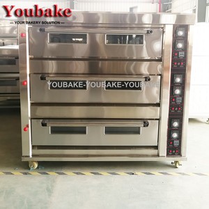 전기 및 가스 데크 피자 빵 3 층 6 트레이 상업용 산업용 베이커리 오븐 - Product Image 3