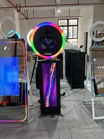 Alta calidad 12,9 pulgadas iPad Pro Photo Booth RGB 360 grados LED fondos de iluminación compatibles con cámaras SLR Smartphones