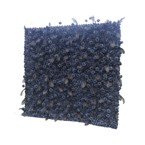 <span class=keywords><strong>Fondo</strong></span> muy popular 3D 5D negro Rosa pluma flor pared enrollada negro Rosa flor pared - Product Image 2