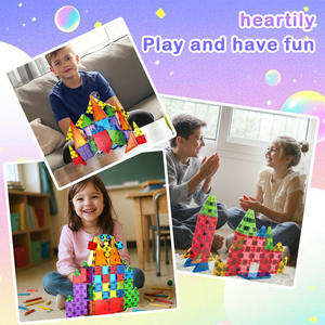 ชุดของเล่นแม่เหล็กขนาดเล็กพร้อมกล่องเหล็กชุดของเล่นแม่เหล็กเพื่อการศึกษาแบบพกพาของขวัญสำหรับเด็กวัยหัดเดินชุดก่อสร้างแม่เหล็ก - Product Image 6