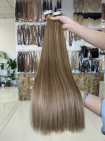 Fournisseurs d'usines de cheveux humains de haute qualité longue couleur extension de cheveux de bande humaine