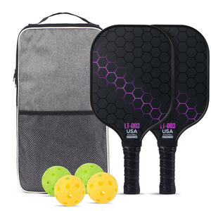 Palas de Pickleball LT-002 de Fibra de Vidrio de 13.4 mm, Aprobadas por la USAPA, Equipo Deportivo para Entrenamiento al Aire Libre con Pelotas y Bolsa de Transporte - Product Image 4