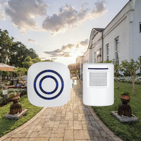Alarm Keamanan Sensor Gerak PIR 38 Melody Bahan ABS hingga 10m Alarm Jalan Masuk Nirkabel Desain Baru