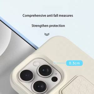 Étui de support de support pliant en Silicone liquide pour <span class=keywords><strong>iPhone</strong></span> 16 15 14 13 12 <span class=keywords><strong>11</strong></span> Pro Max Plus antichoc mat solide housse de Protection souple - Product Image 5