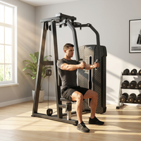 Jiewei JW-NP306 Machine de musculation professionnelle en acier au carbone pour exercices de pectoraux, bras droits, flys et entraînement dorsal