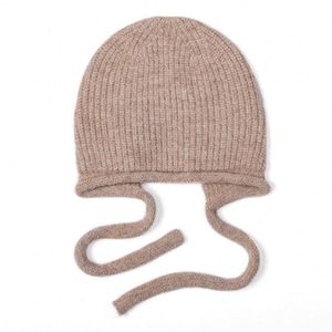 Bonnet tricoté pour filles, bonnets à oreilles couvrantes pour garçons, bonnets de ski d'hiver unis, bonnets pour enfants avec pompon, cadeaux promotionnels - Product Image 4