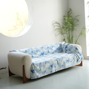 ผ้าห่มลายบ้านไร่ ให้ความอบอุ่นและสบาย ใช้คลุมโซฟา เตียง และเก้าอี้ ผ้าห่มตกแต่งเนื้อนุ่ม พร้อมขอบเย็บสำเร็จ ใช้คลุมโซฟา - Product Image 5