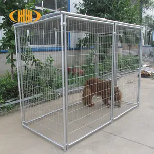 Heavy duty modulare 6x10 esterno rete metallica saldata extra large outdoor house crate pet cage cucce e corse per cani