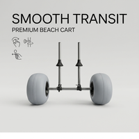 Chariot de transport réglable pour kayak et canoë, avec roues pneumatiques grises pour sable et châssis en alliage, livraison rapide
