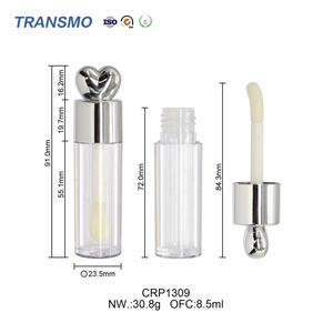 Envase de Brillo Labial y Rubor Líquido con Logotipo Personalizado, Envase de Rubor Líquido en Forma de Corazón de 7 ml, Envase de Rubor Cremoso para Maquillaje - Product Image 2