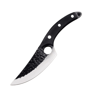 Retail Ready Hand Forged Hammered <b>Boning</b> <b>Knife</b> High Carbon Steel Comfort Wood <b>Handle</b> Sharp Curved Blade For Household Meat Fish - Product Image 2