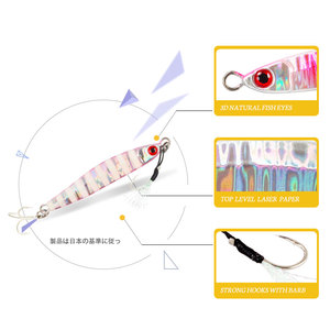 Señuelo de Pesca Metálico Newbility <span class=keywords><strong>Magic</strong></span> Works, 12g 18g 30g 40g, Señuelos de Pesca de Agua Salada de Hundimiento - Product Image 4