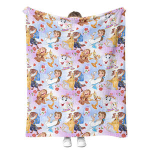 Новинка, оптовая продажа, плюшевое фланелевое одеяло для принцесс - Product Image 2