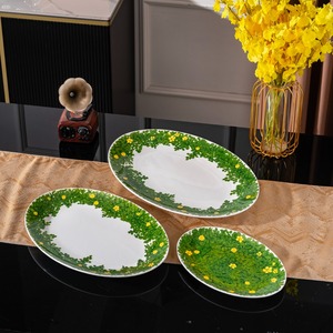 High Quality American Style <b>Ceramic</b> Bone China Fish <b>Plate</b> Set of 3 Pieces-New Design Non-Toxic Wedding Dinnerware - Product Image 5