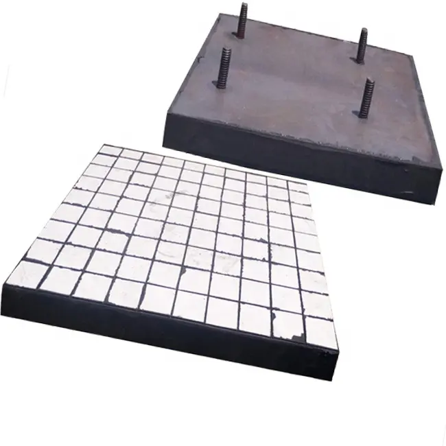 Anti-Wear solutions Chute Wear Liner Ceramic and Rubber Steel Backed Plate