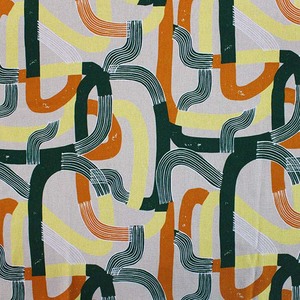 Tela de popelina de algodón con estampado de arte callejero abstracto, nuevas tendencias, múltiples patrones, tejido orgánico elástico para prendas de vestir para niñas, Vestidos - Product Image 3