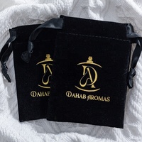 Sacs cadeaux en velours noir avec logo personnalisé, pochettes à bijoux plus épaisses et douces pour cosmétiques, parfums, perruques, sacs anti-poussière pour fêtes et mariages, moins chers