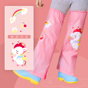 Vendita calda vendita all'ingrosso Anti pantaloni bagnati copri pantaloni impermeabili impermeabile pantaloni da pioggia per bambini in poliestere offerta Poncho - Product Image 3