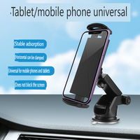 Dudukan Mobil Mini yang Dapat Disesuaikan, Sudut Lebih Lebar, Universal, Penyangga Tablet PC Logam dengan Suction Cup untuk Kaca Depan