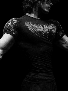 Leggings Deportivos <span class=keywords><strong>Daemon</strong></span> al por Mayor, Camiseta Elástica de Secado Rápido para Hombre, Tendencia Urbana, Manga Corta, Personalizada - Product Image 3