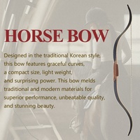 Arc de cheval traditionnel en fibre de verre de 30 à 70lb, en bois laminé, coréen, à vendre, chasse à l'arc et jeu de flèches