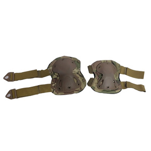 Protectores tácticos para rodillas y codos, material compuesto grueso, absorción de impactos para entrenamiento de gateo, ajuste universal unisex - Product Image 3