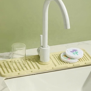 Tappetino Assorbente Riutilizzabile in Silicone <span class=keywords><strong>per</strong></span> Cucina e Bagno, Protezione Antigoccia e Paraspruzzi <span class=keywords><strong>per</strong></span> Rubinetto del Lavello - Product Image 3