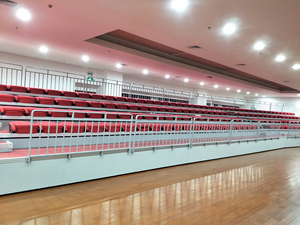 Silla Plegable Tapizada para Auditorio con Reposabrazos Ajustables y Soporte Metálico para Eventos Deportivos - Product Image 6