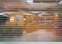 Porte à enroulement transparente en polycarbonate pour centre commercial, magasin, devanture de boutique