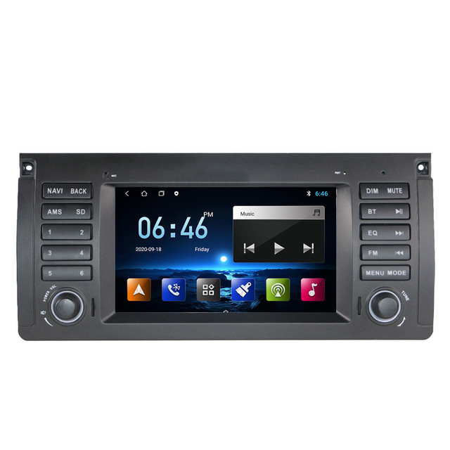 BM 5 Series E39 E53 7inch Car Navigation System Android 8 Core CPU Dashboard with CarPlay USB Radio 1-Year Warranty