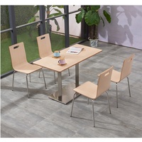 Chaises et tables de restaurant modernes en bois massif pour 2 personnes, pour cafés et centres commerciaux, Express Furnitures
