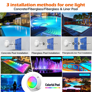 260mm 25W 35W Remplissage de résine Illumination sous-marine Changement de couleur IP68 Étanche Lumière de piscine LED pour piscine extérieure - Product Image 4