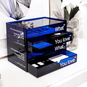 Organizzatore per Trucchi in Acrilico Personalizzato con Cassetti, Scatola Portaoggetti per Casa e <span class=keywords><strong>Negozi</strong></span> - Product Image 1